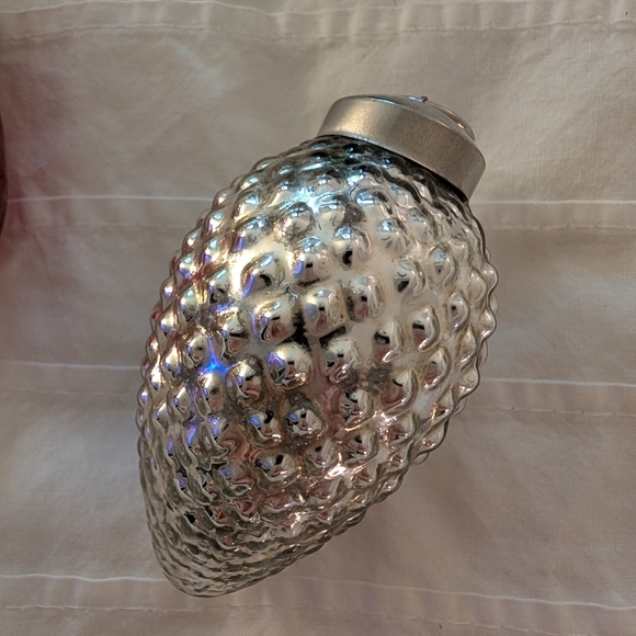 Antique Festive Glass Christmas Ornament Set - Green, Red, and Silver - Picture 2 of 7